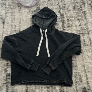 Cropped grey hoodie